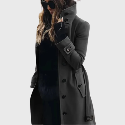 Eleanor | Elegant High-Collar Winter Coat