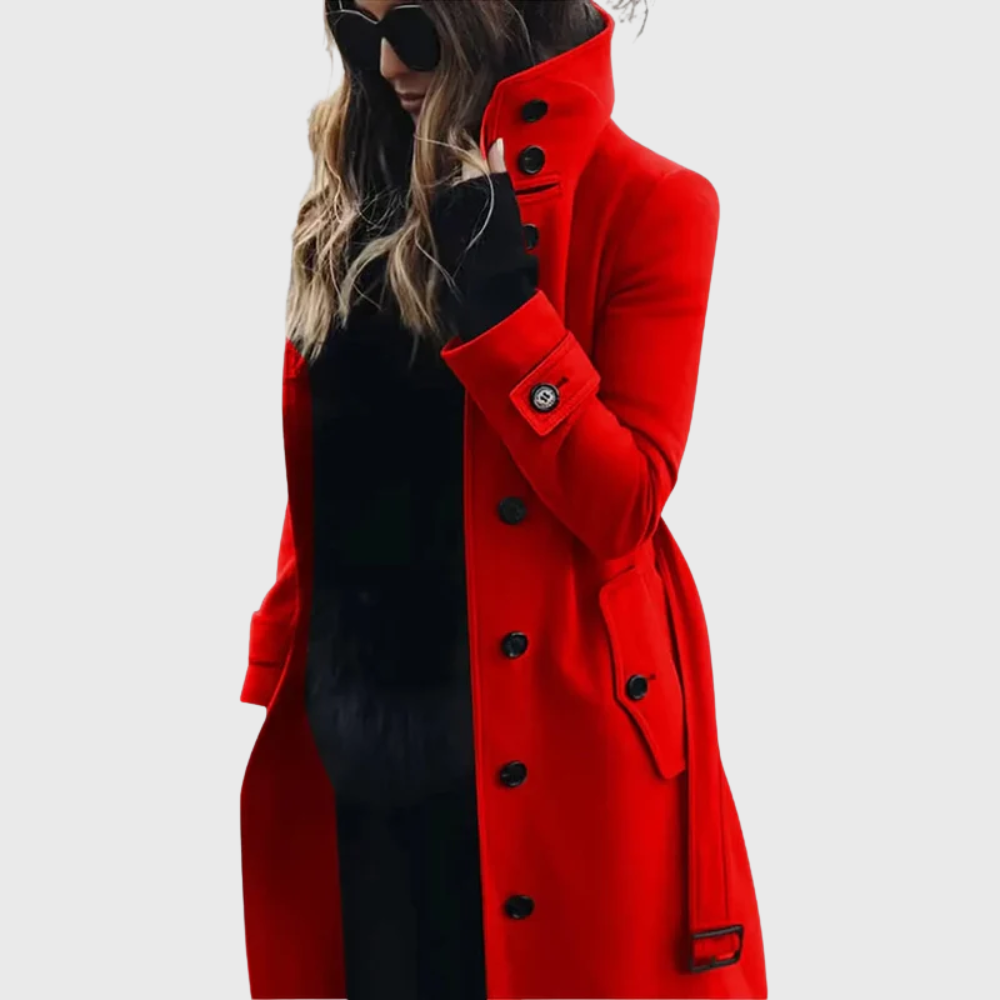 Eleanor | Elegant High-Collar Winter Coat
