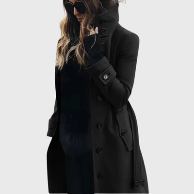 Eleanor | Elegant High-Collar Winter Coat
