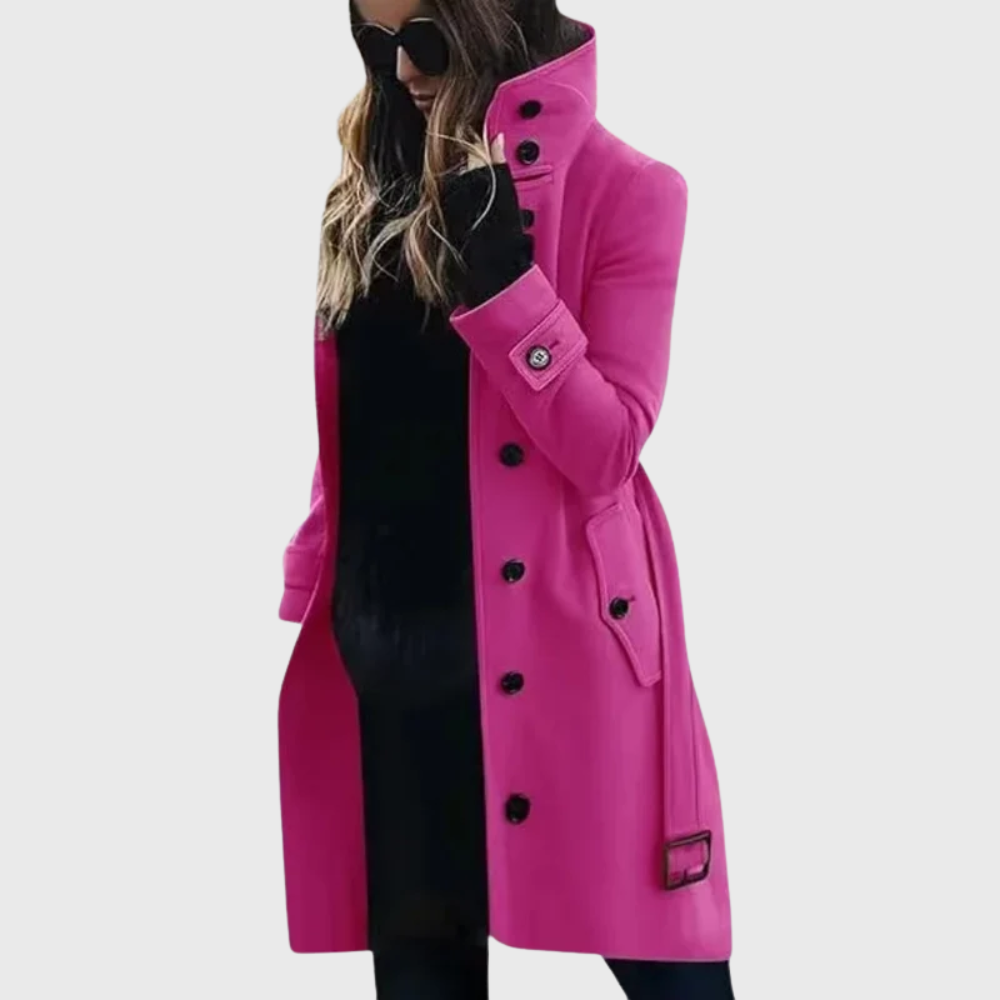 Eleanor | Elegant High-Collar Winter Coat