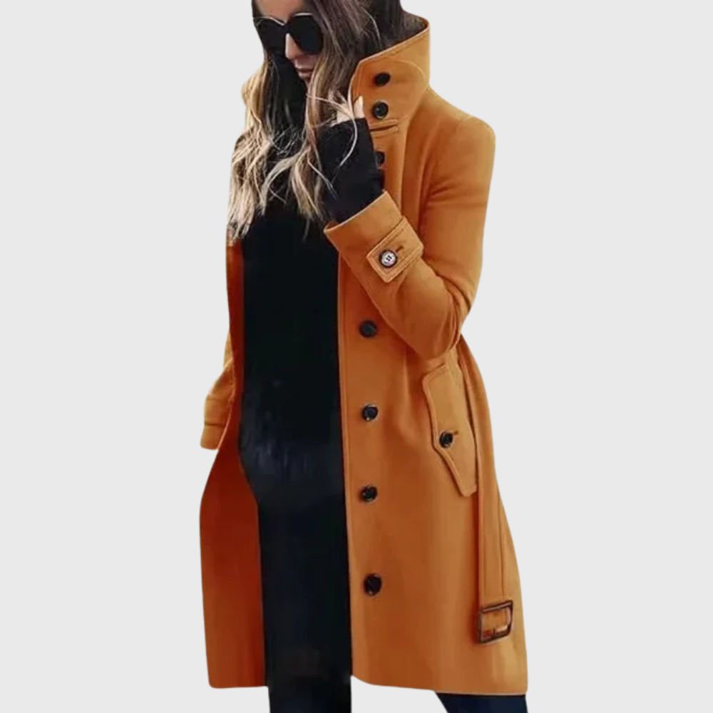 Eleanor | Elegant High-Collar Winter Coat