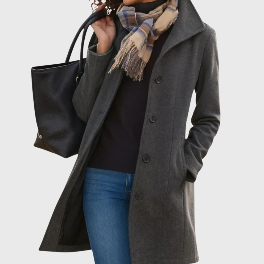 Eleanor | Soft Camel Wool Blend Everyday Coat