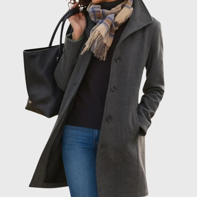 Eleanor | Soft Camel Wool Blend Everyday Coat