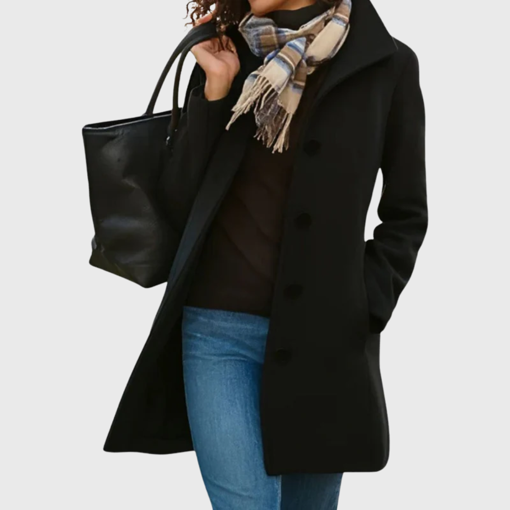 Eleanor | Soft Camel Wool Blend Everyday Coat