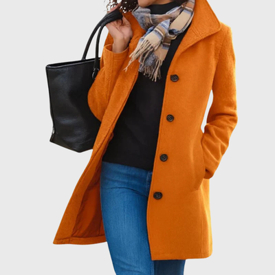 Eleanor | Soft Camel Wool Blend Everyday Coat