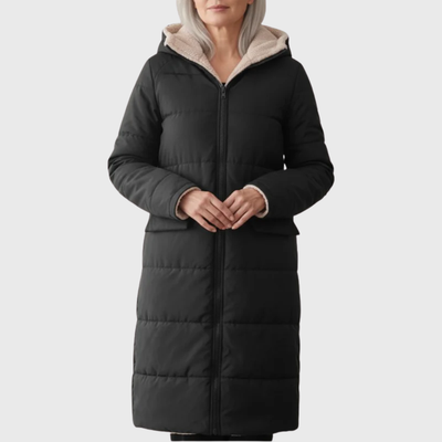 Harper | Cozy-Luxe Longline Sherpa Puffer Coat