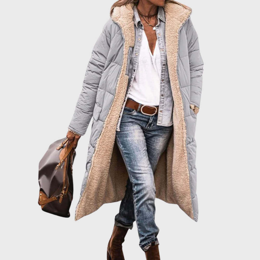 Harper | Cozy-Luxe Longline Sherpa Puffer Coat
