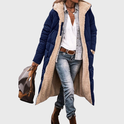 Harper | Cozy-Luxe Longline Sherpa Puffer Coat