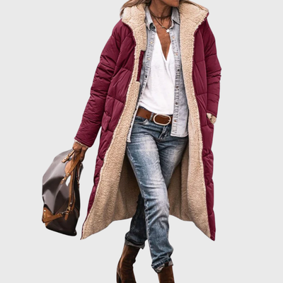 Harper | Cozy-Luxe Longline Sherpa Puffer Coat
