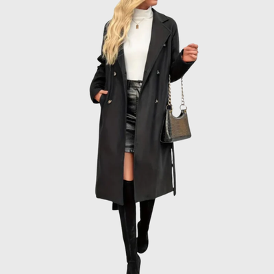 Renee | Soft Belted Wool Blend Coat