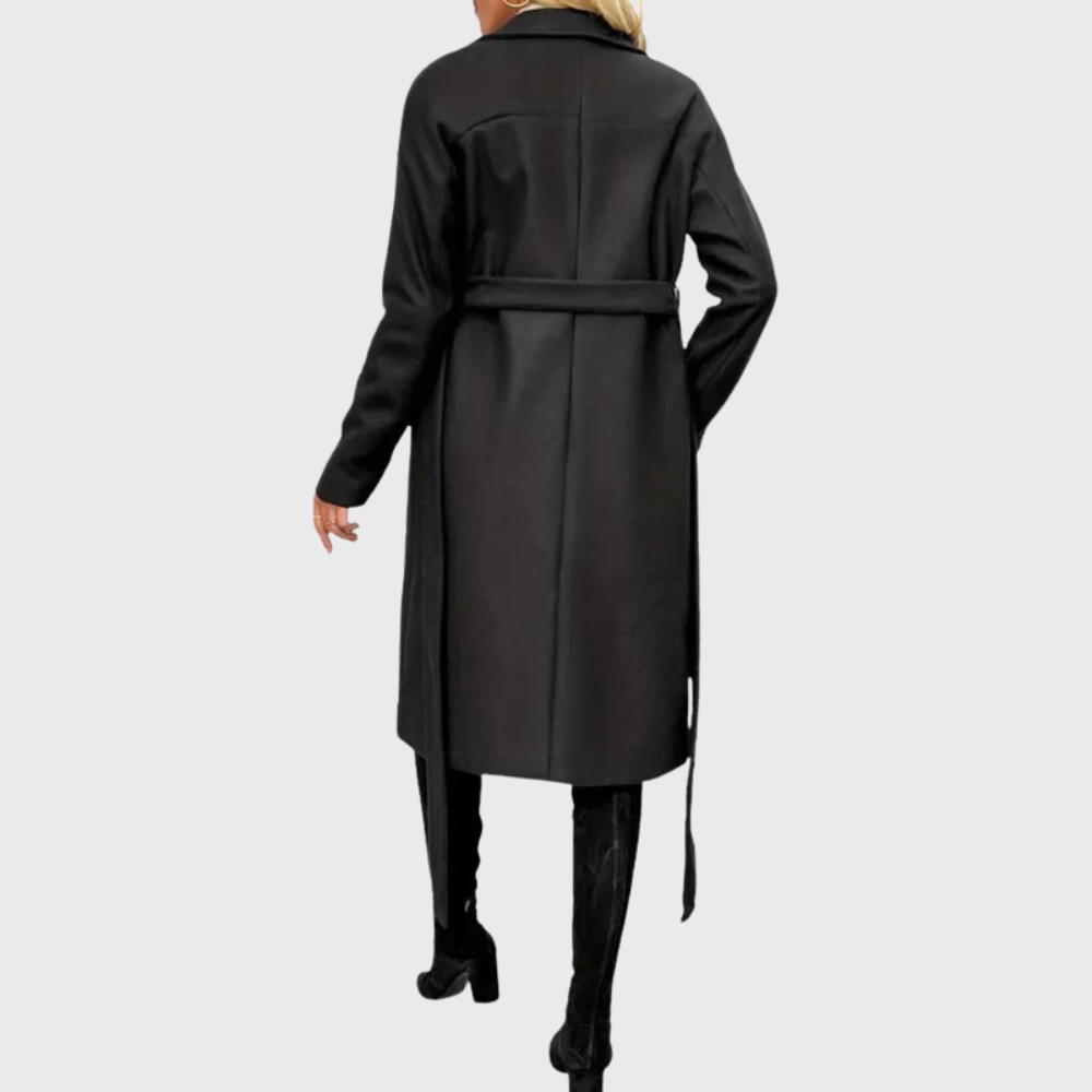 Renee | Soft Belted Wool Blend Coat