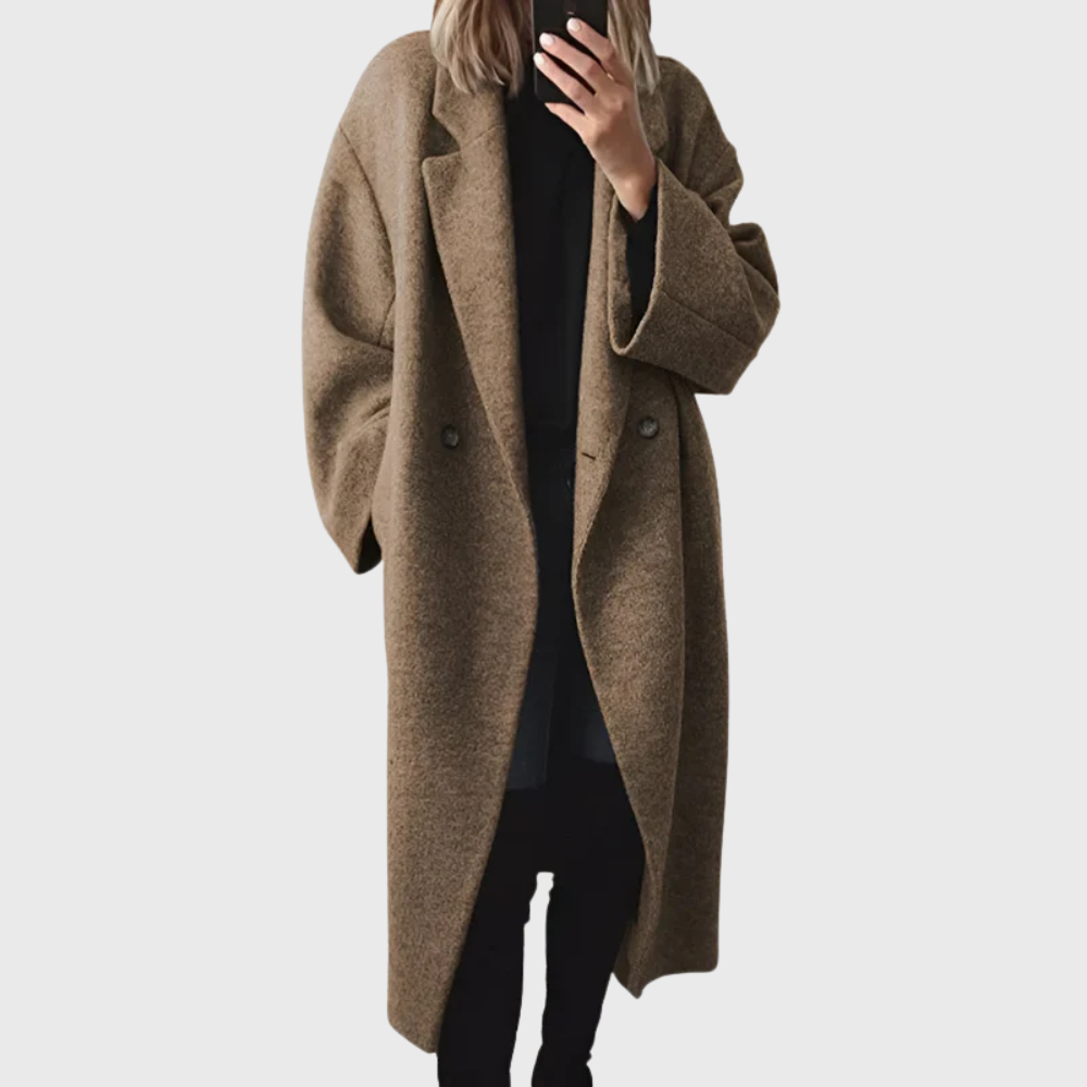 Elaine | Oversized Wool Blend Coat