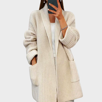 Eliana | Oversized Knit Pocket Cardigan