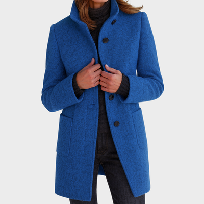 Samantha | Elegant Wool-Blend Tailored Winter Coat