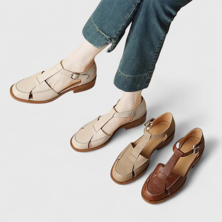 Elaine | Orthopedic Mary Jane T-Strap Flats