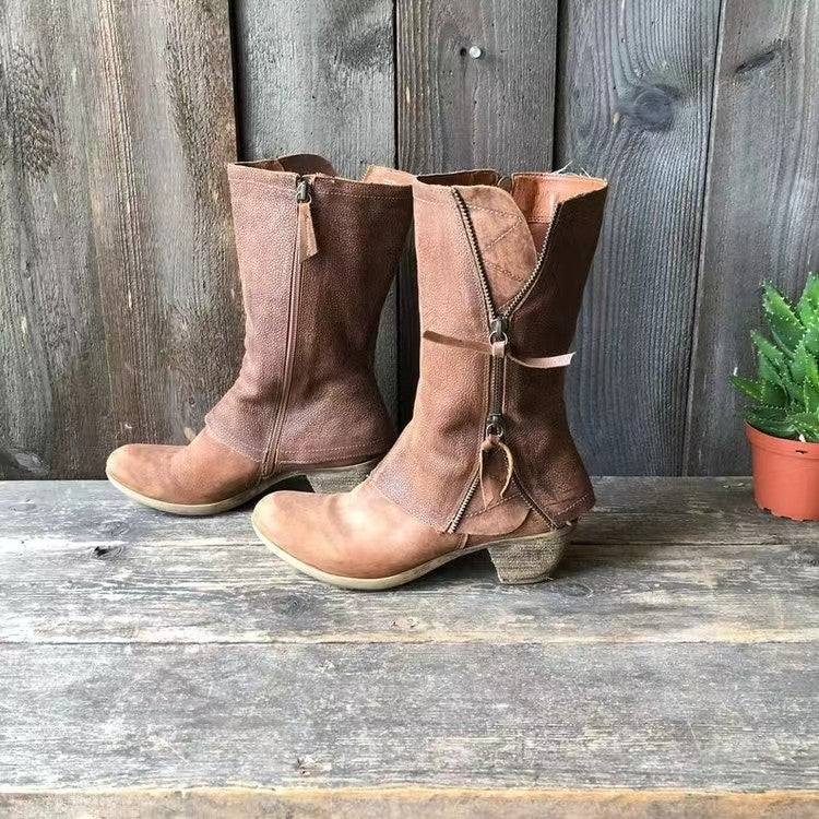 Maribelle | Vintage Mid-Calf Western Boots
