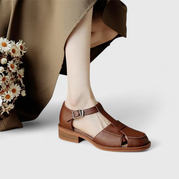 Elaine | Orthopedic Mary Jane T-Strap Flats