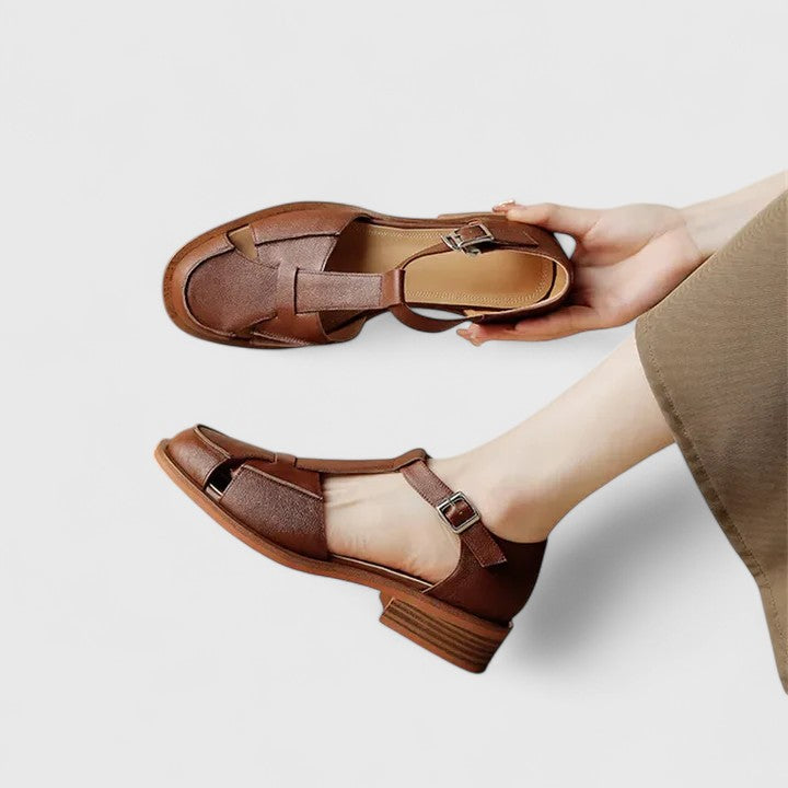 Elaine | Orthopedic Mary Jane T-Strap Flats