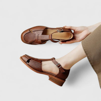 Elaine | Orthopedic Mary Jane T-Strap Flats