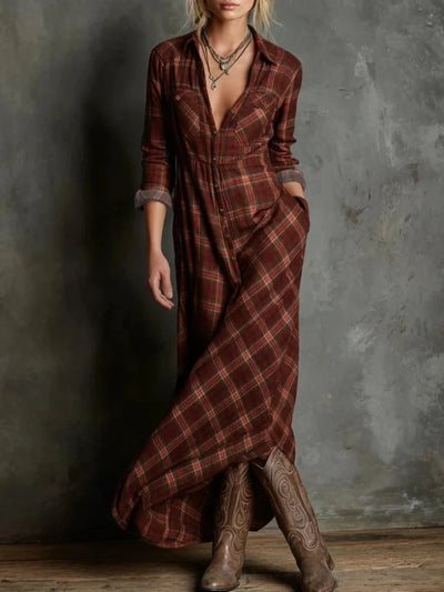 Savannah | Western-Inspired Maxi Shirt Dress