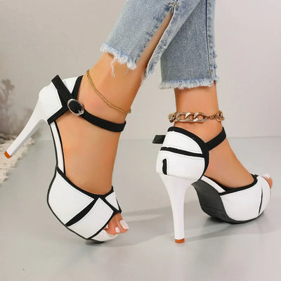 Renee | Elegant Two-Tone Heels