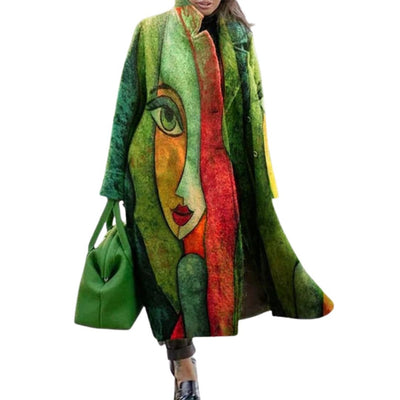 Harper | Artistic Wool-Blend Statement Coat