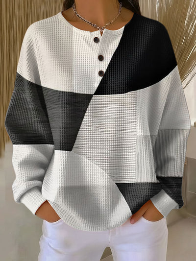 Marilyn | Cozy Waffle Knit Henley