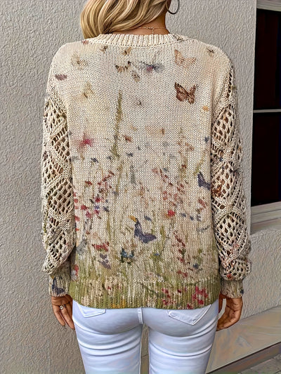 Faye | Soft Meadow-Mist V-Neck Sweater