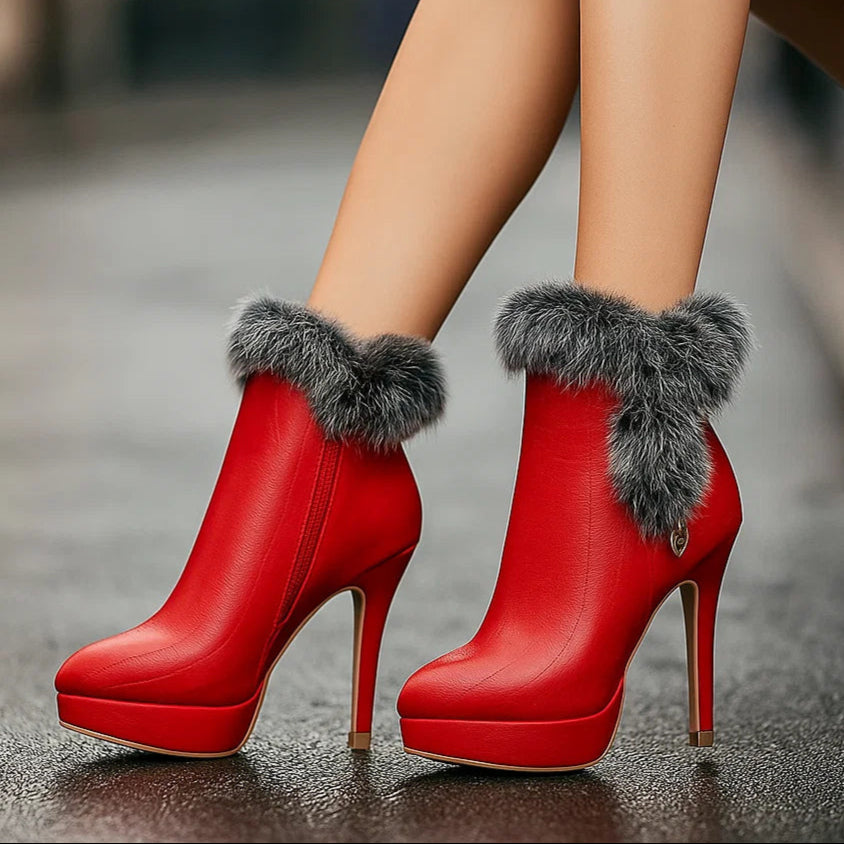 Evelyn | Winter Platform Heels