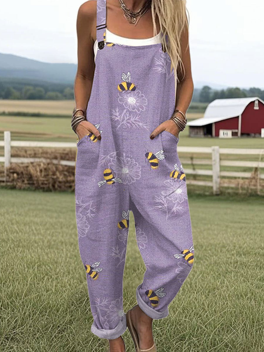 Hazel | Lavender Bee Overall