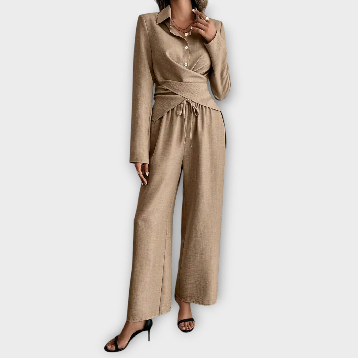 Vanessa | Wrap Detail Two Piece Set