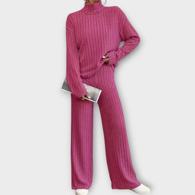 Avery | Ribbed Knit Two-Piece Lounge Set