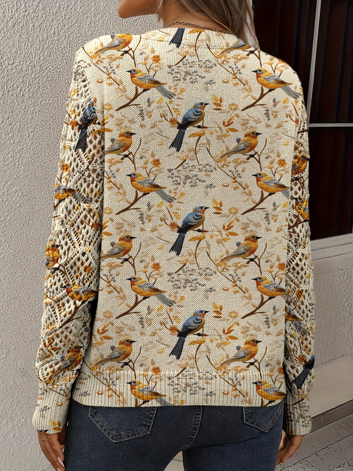 Birdie | Autumn Songbird V-neck Sweater