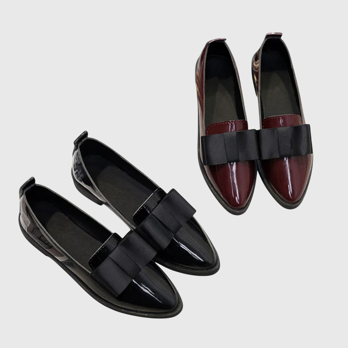 Marilyn | Polished Bow-Detail Loafer