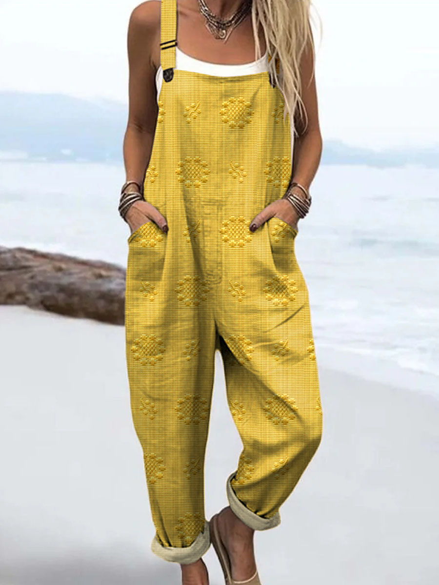 Shirley | Easy Fit Textured Meadow Overall