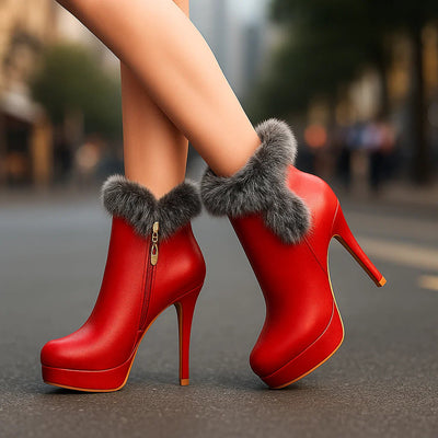 Evelyn | Winter Platform Heels