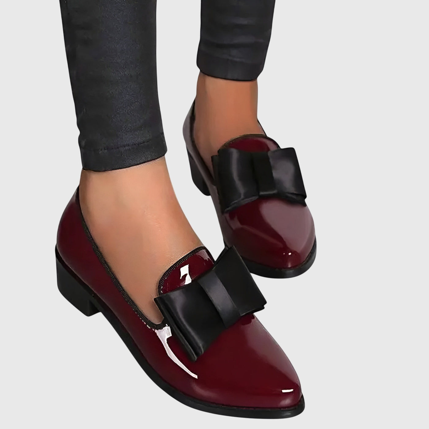 Marilyn | Polished Bow-Detail Loafer