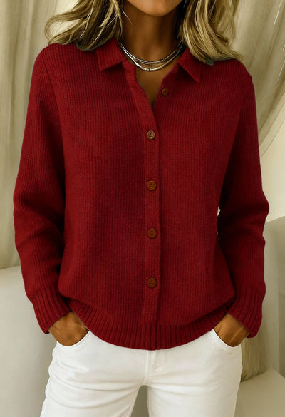 Cheryl | Cozy Classic Button-Up Knit Cardigan