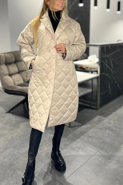 Marianne | Quilted Mid-Length Cozy Coat