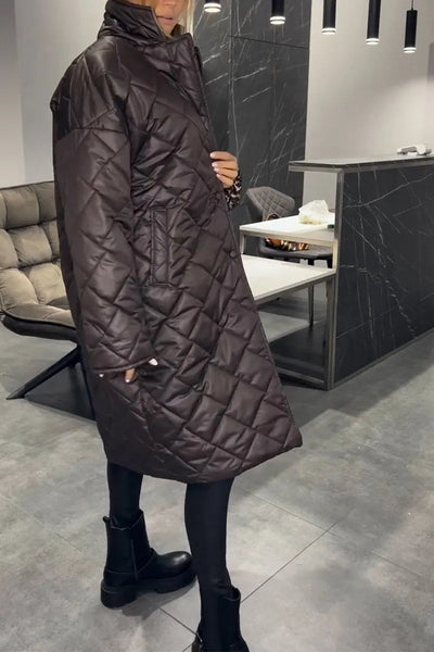 Marianne | Quilted Mid-Length Cozy Coat