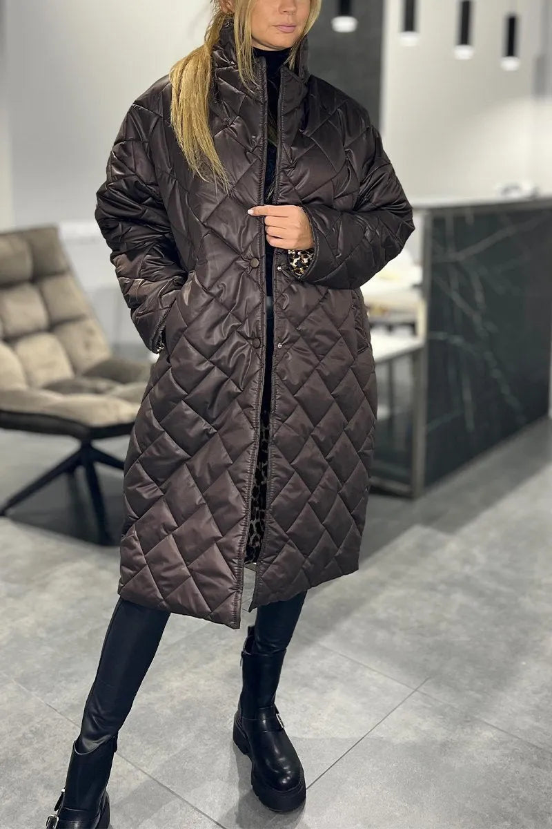 Marianne | Quilted Mid-Length Cozy Coat