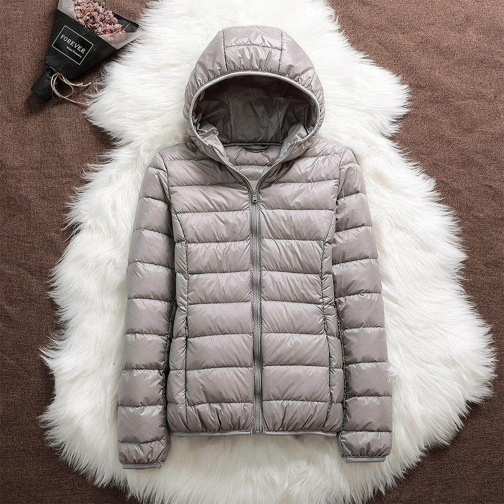 Lena | Lightweight Hooded Puff Jacket